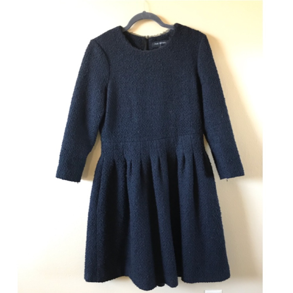 Pink Tartan Wool Blend Dress